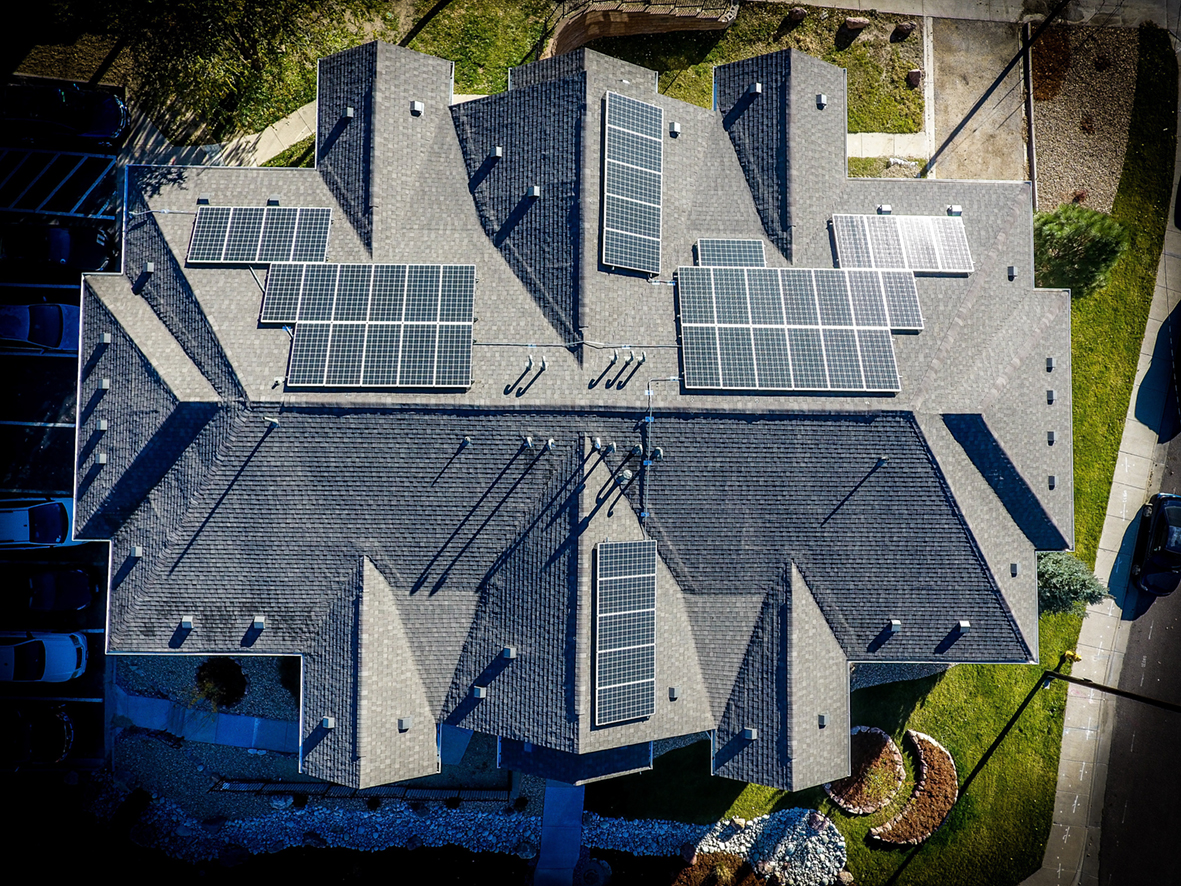 Unlocking Solar Savings with SRES Aerial View of Solar Rooftop - Unlocking Solar Savings with SRES